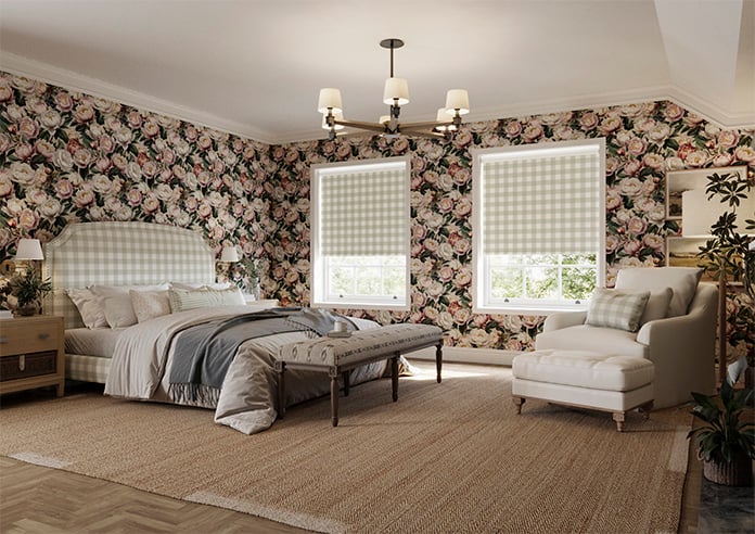 Gingham, Bud Green - Roller Blind - Image 7